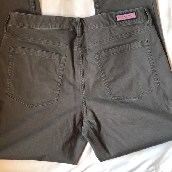 Vineyard Vines Martha’s Vineyard deep grey 5 pocket cotton/spandex pants - Picture 7 of 8